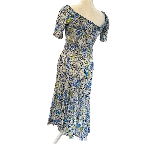 Tuckernuck Poupette St. Barth Soledad Off Shoulder Smocked Midi Dress - Picture 5 of 12